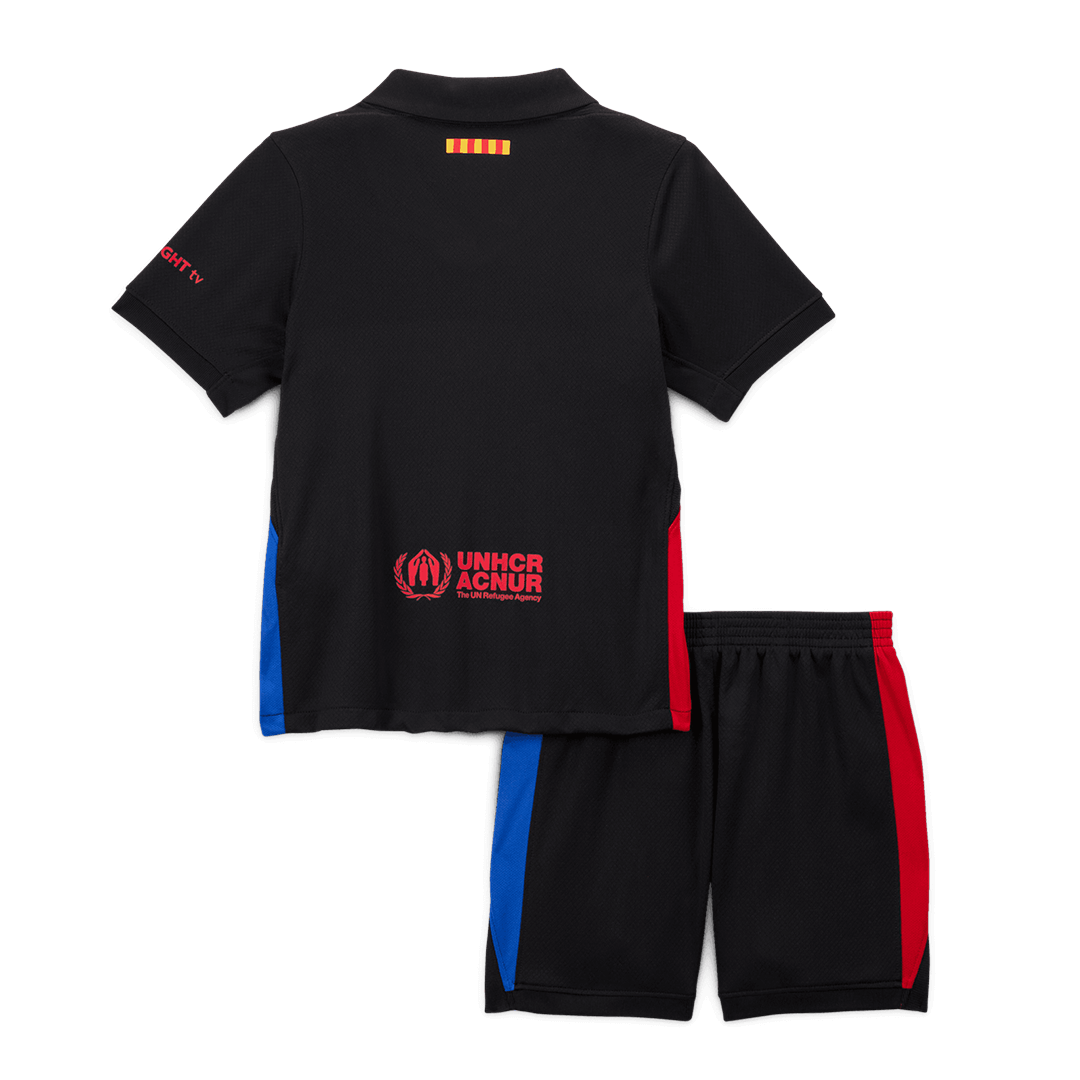 Kid's Barcelona Away  Soccer Jersey Kit(Jersey+Shorts) 2024/25 - Spotify Logo Without Text Top Soccer Jerseys Store