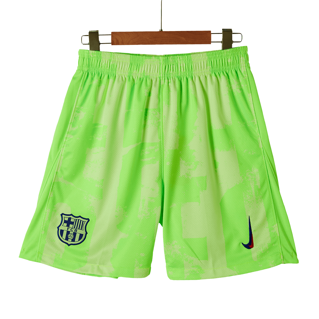 Barcelona Third Away Soccer Shorts 2024/25 Top Soccer Jerseys Store