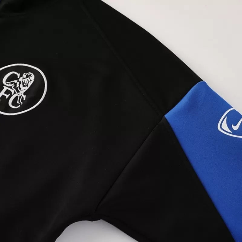 Chelsea Training Jacket Kit (Jacket+Pants) 2025/26 - Black