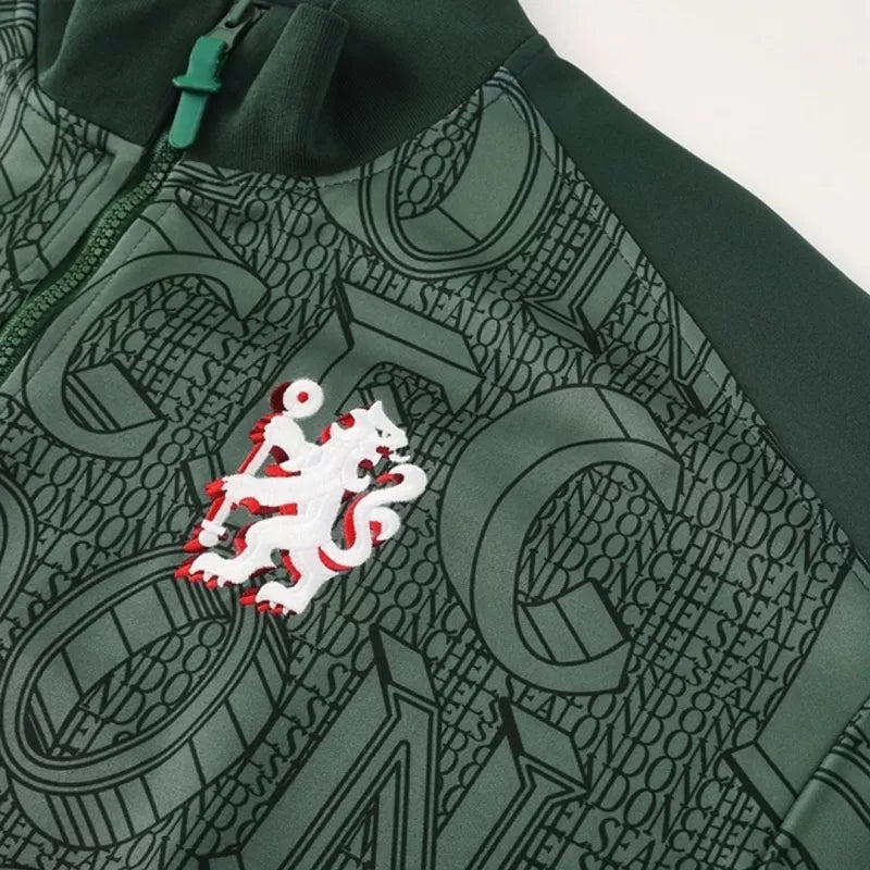 Chelsea Training Jacket Kit (Jacket+Pants) 2025/26 - Green