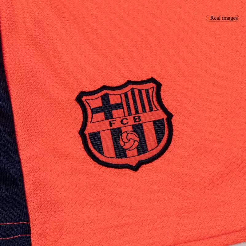 Kid‘s Barcelona Third Away Soccer Jerseys (Jersey+Short) Kit 2025/26
