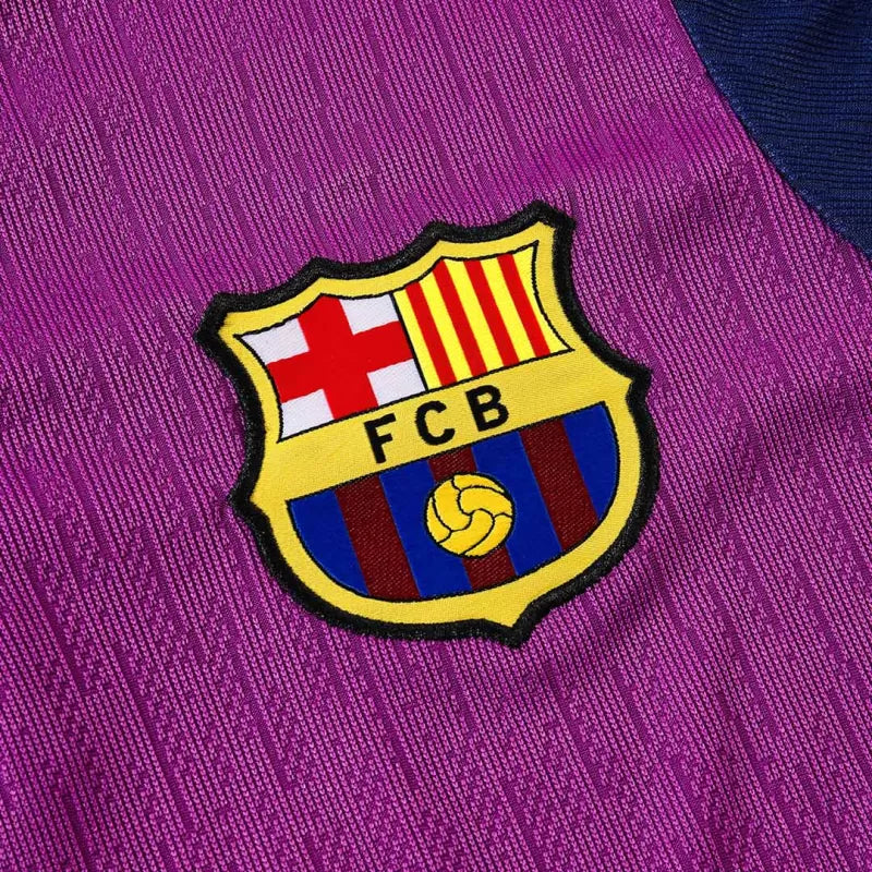 Kids Barcelona 1/4 Zip Training Kit (Jacket + Pants) 2025/26 - Purple