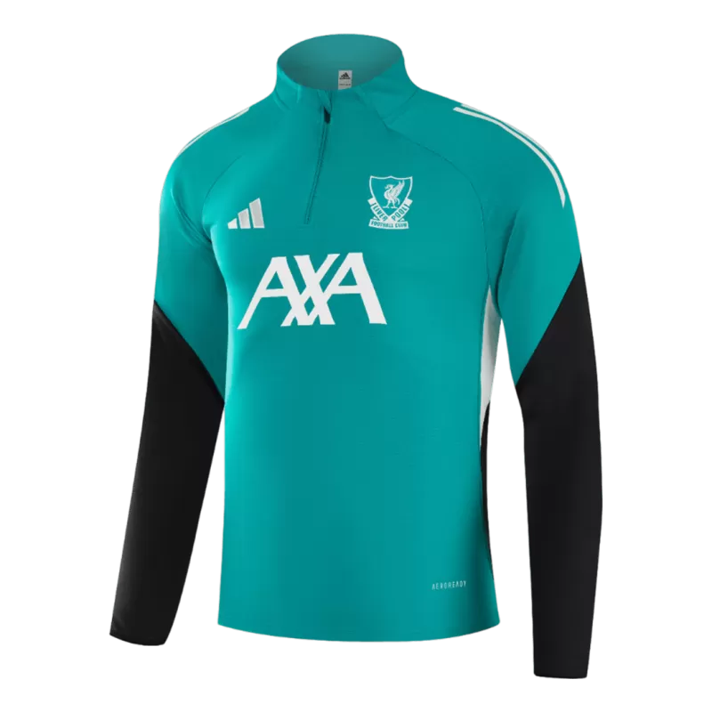 Kids Liverpool 1/4 Zip Training Jacket Kit (Jacket+Pants) 2025/26 - Green