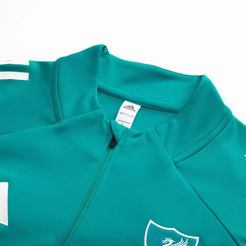 Kids Liverpool 1/4 Zip Training Jacket Kit (Jacket+Pants) 2025/26 - Green
