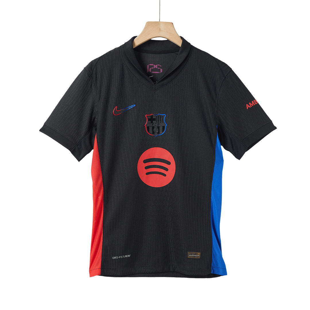 Player Version Barcelona Away  Soccer Jersey 2024/25 - Spotify Logo Without Text Top Soccer Jerseys Store