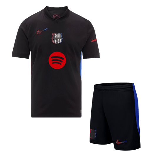 Barcelona Away  Soccer Jersey Kit(Jersey+Shorts) 2024/25 - Spotify Logo Without Text Top Soccer Jerseys Store