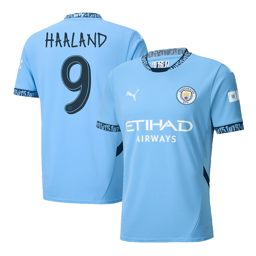 HAALAND #9 Manchester City Home  Soccer Jersey 2024/25 - UCL Top Soccer Jerseys Store