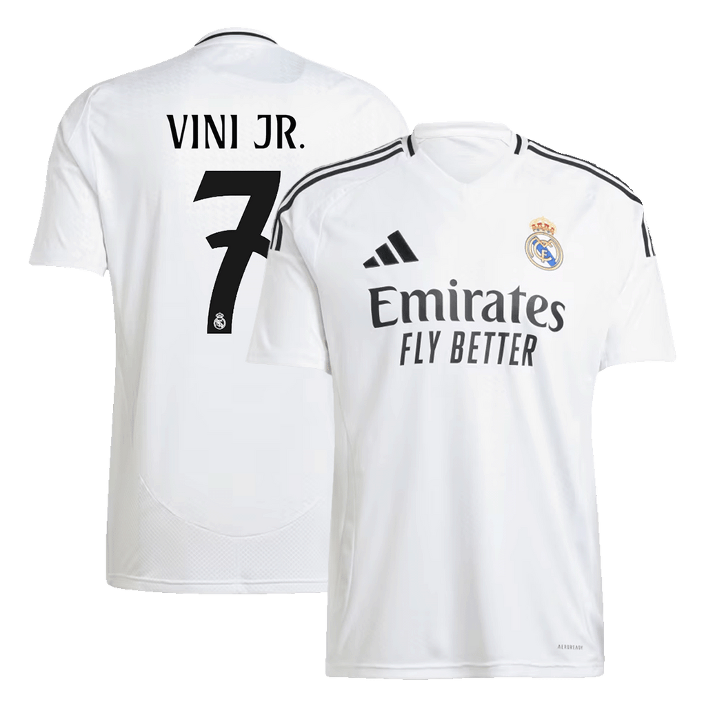 VINI JR. #7 Real Madrid Home  Soccer Jersey 2024/25 Top Soccer Jerseys Store