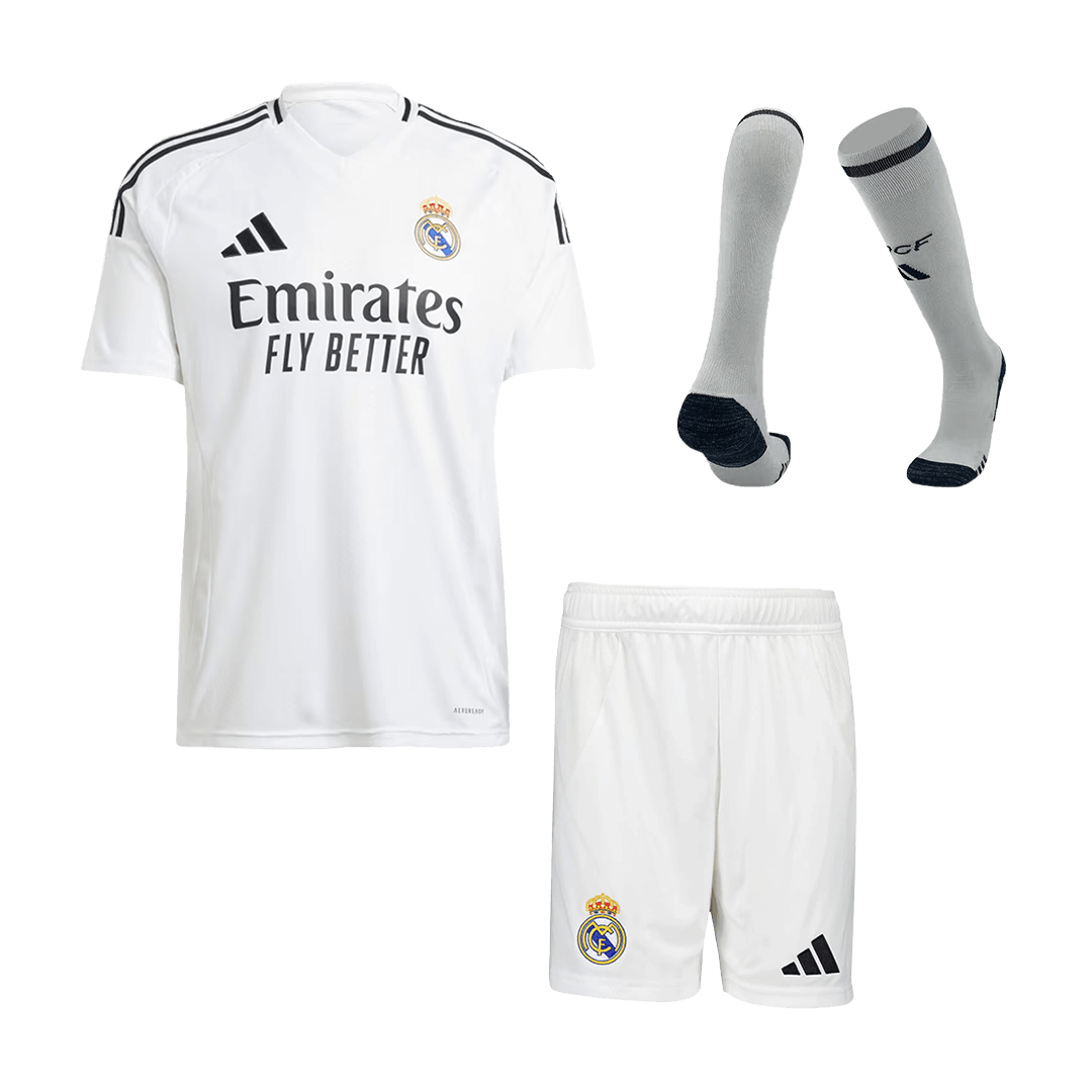 Real Madrid Home  Soccer Jersey Kit(Jersey+Shorts+Socks) 2024/25 Top Soccer Jerseys Store
