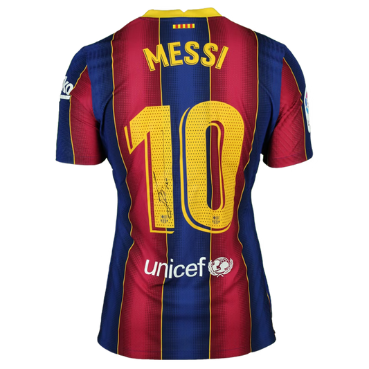 Retro Messi #10 Barcelona Home Soccer Jersey 2020/21 - No signature