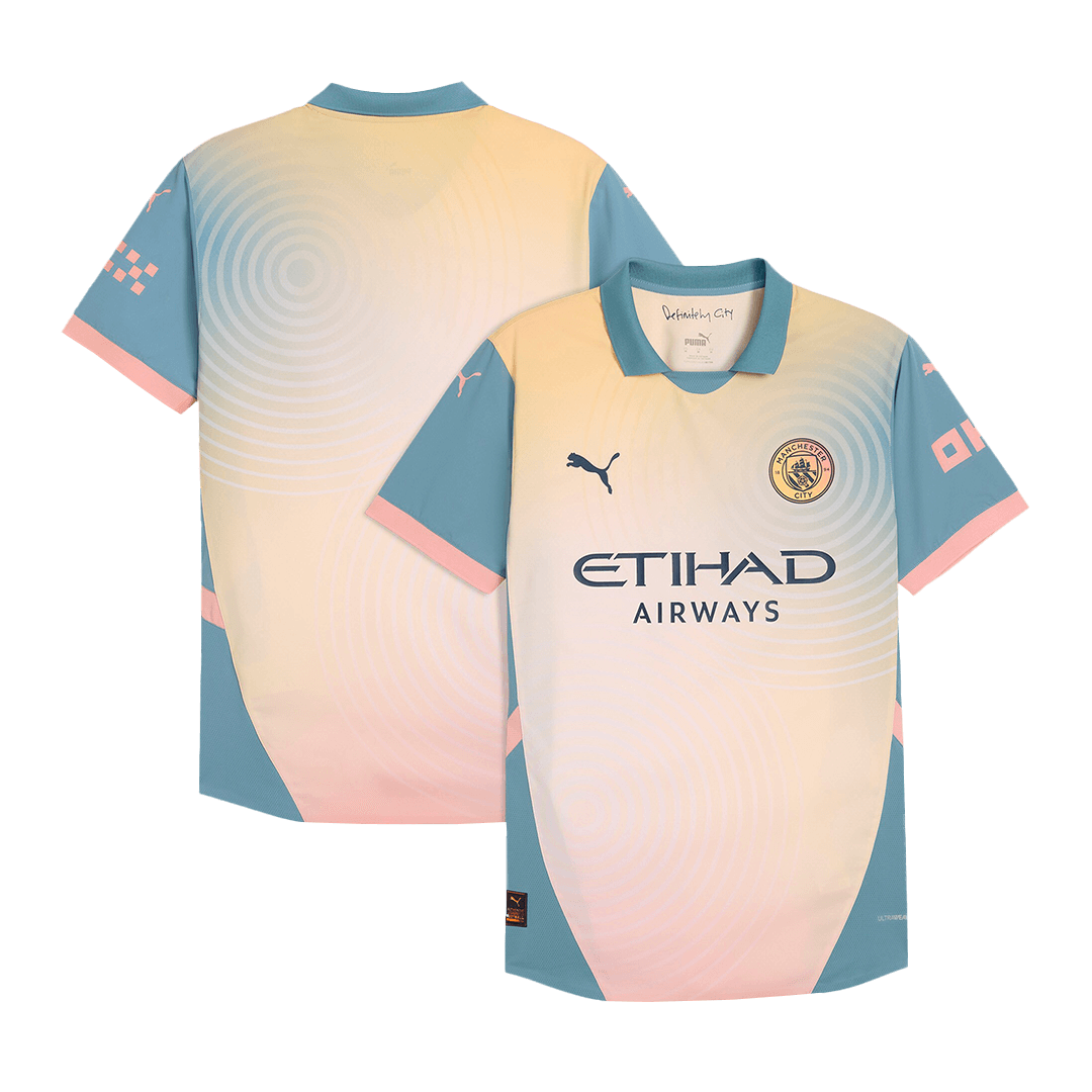 Player Version Manchester City Fourth Away  Soccer Jersey 2024/25- Definitely City (UCL) Top Soccer Jerseys Store