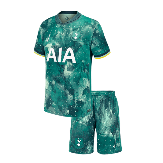 Kid's Tottenham Hotspur Third Away  Soccer Jersey Kit(Jersey+Shorts) 2024/25 Top Soccer Jerseys Store
