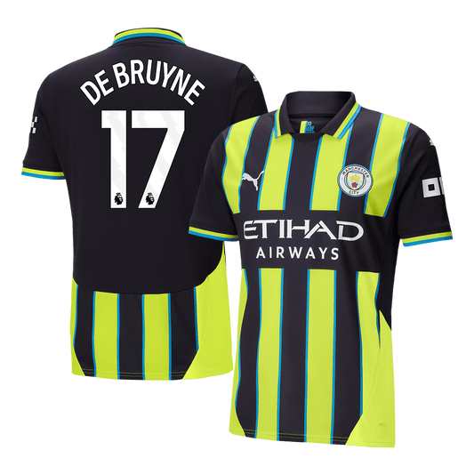 DE BRUYNE #17 Manchester City Away  Soccer Jersey 2024/25 Top Soccer Jerseys Store