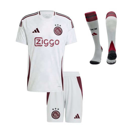 Kid's Ajax Third Away  Soccer Jersey Kit(Jersey+Shorts+Socks) 2024/25 Top Soccer Jerseys Store