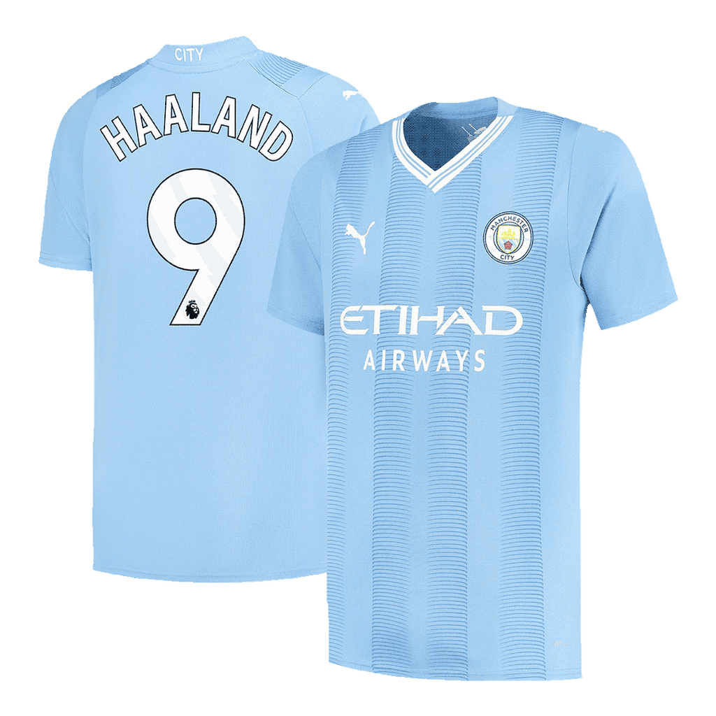 HAALAND #9 Manchester City Home  Soccer Jersey 2023/24 Top Soccer Jerseys Store