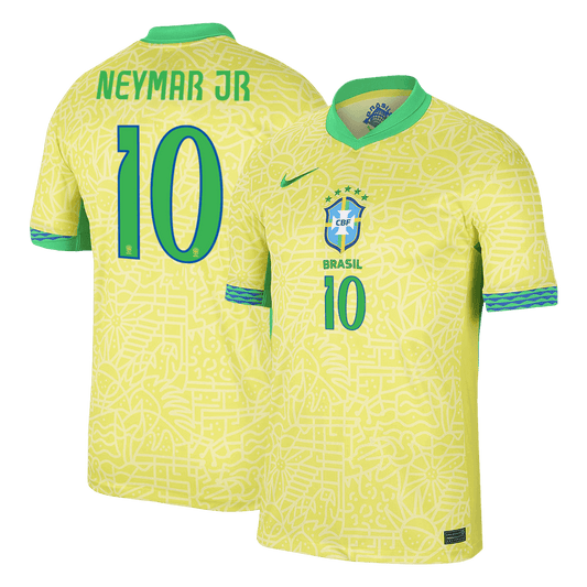 NEYMAR JR #10 Brazil Home  Soccer Jersey 2024 Top Soccer Jerseys Store
