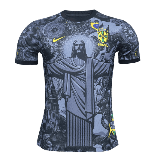 Player Version Brazil Jesus  Soccer Jersey 2024 Top Soccer Jerseys Store