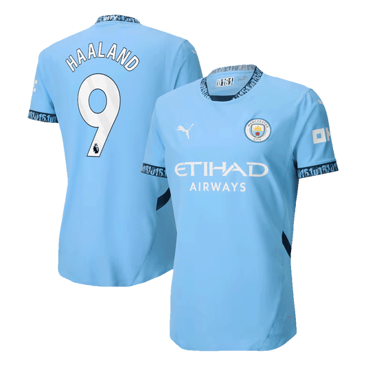 Player Version HAALAND #9 Manchester City Home  Soccer Jersey 2024/25 Top Soccer Jerseys Store