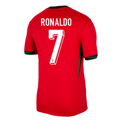 [Super Quailty] Men's Portugal RONALDO #7 Home Jersey (Jersey+Shorts) Kit Euro 2024 Go Game Wear