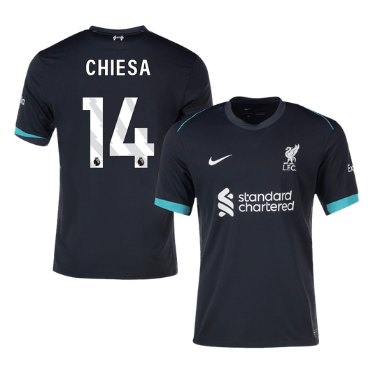 CHIESA #14 Liverpool Away  Soccer Jersey 2024/25 Top Soccer Jerseys Store