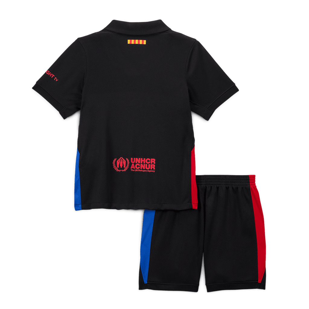 Kid's Barcelona Away  Soccer Jersey Kit(Jersey+Shorts) 2024/25 - Spotify Logo Without Text Top Soccer Jerseys Store