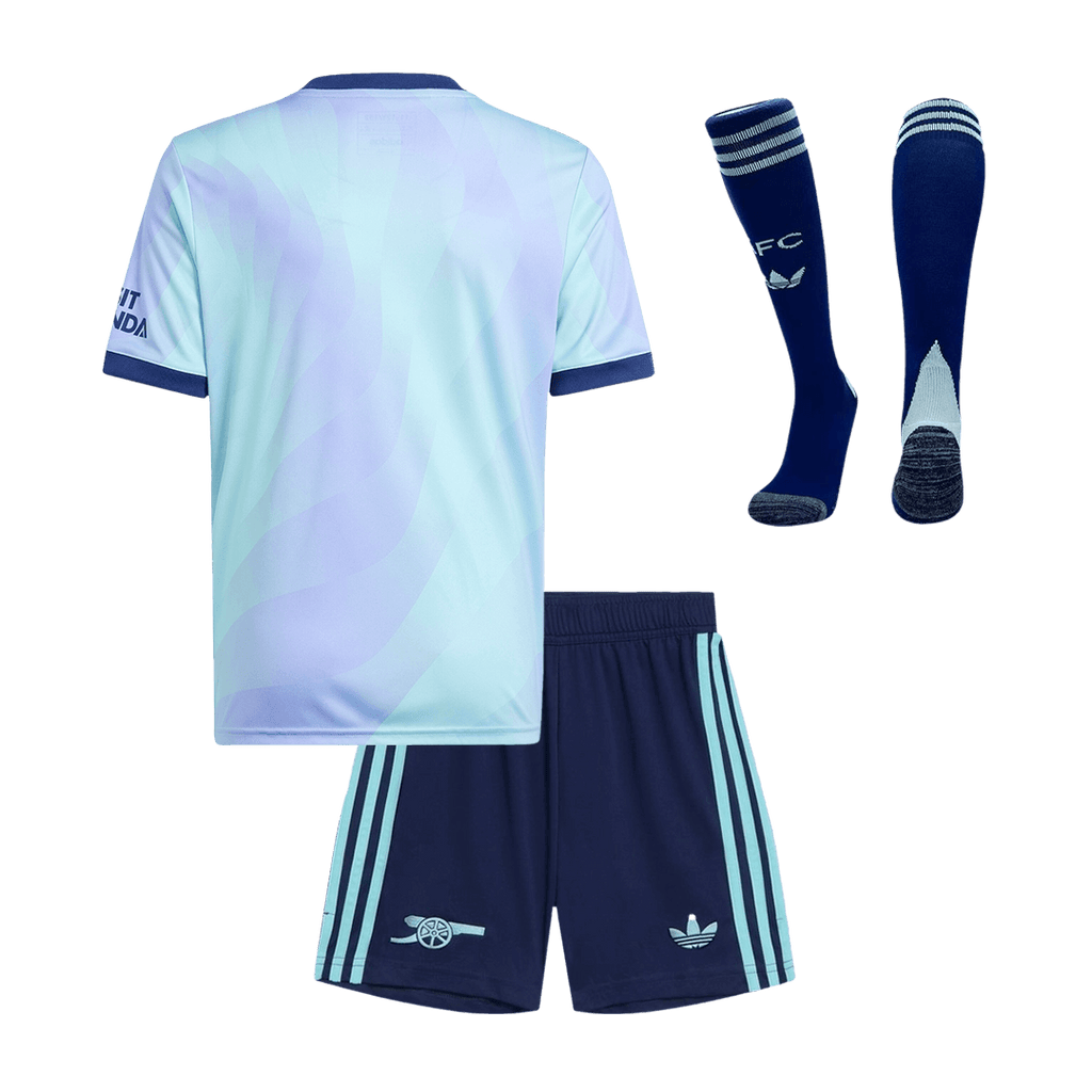 Kid's Arsenal Third Away  Soccer Jersey Kit(Jersey+Shorts+Socks) 2024/25 Top Soccer Jerseys Store