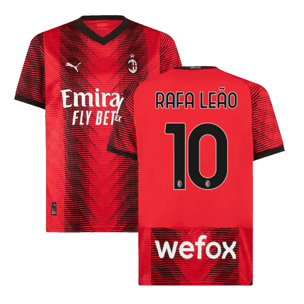 RAFA LE?O #10 AC Milan Home  Soccer Jersey 2023/24 Top Soccer Jerseys Store
