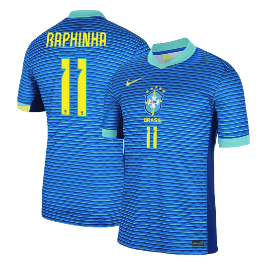 RAPHINHA #11 Brazil Away  Soccer Jersey Copa America 2024 Top Soccer Jerseys Store