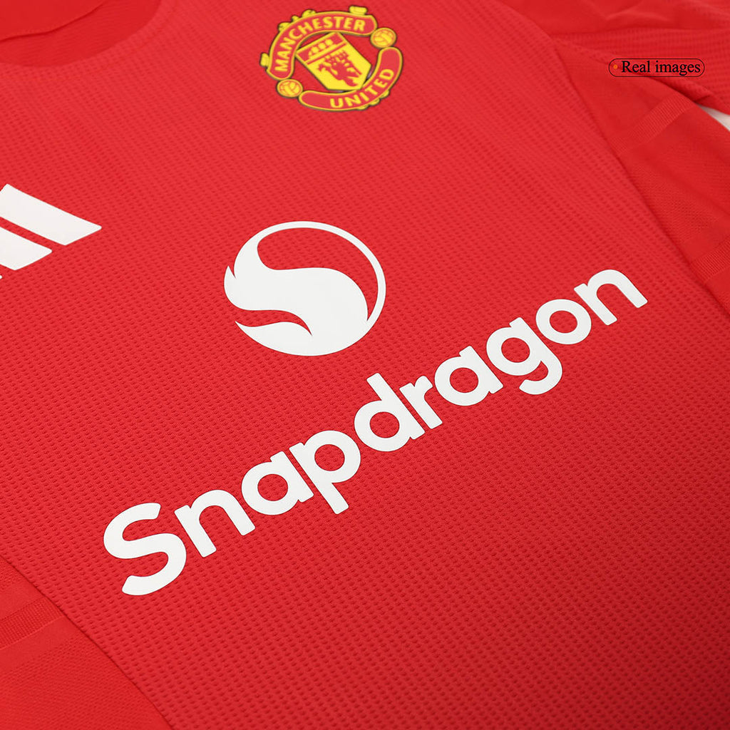 Player Version Manchester United Home  Soccer Jersey Kit(Jersey+Shorts+Socks) 2024/25 Top Soccer Jerseys Store