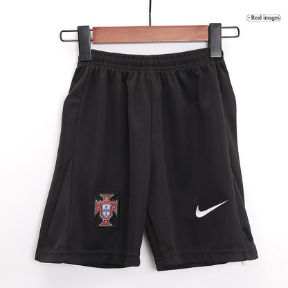 Kid's Portugal Away Kit(Jersey+Shorts) Euro 2024 Go Game Wear