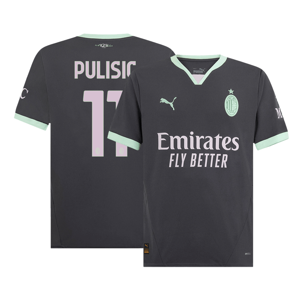 PULISIC #11 AC Milan Third Away  Soccer Jersey 2024/25 Top Soccer Jerseys Store
