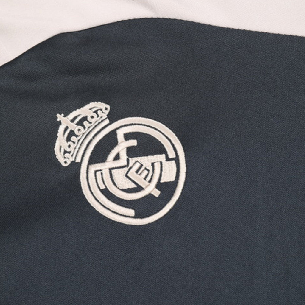 Kid's Real Madrid Zipper Sweatshirt Kit(Top+Pants) 2024/25 Top Soccer Jerseys Store