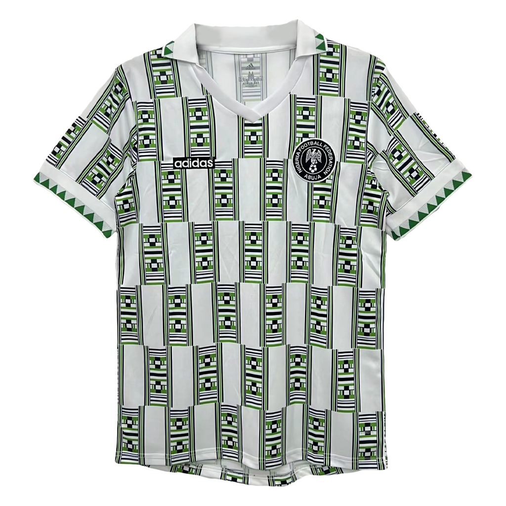 Retro 1994 Nigeria Away Soccer Jersey topsoccerjerseys.com