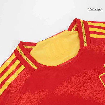 Player Version Spain Home Soccer Jersey Euro 2024 Go Game Wear