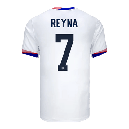 Men's USA REYNA #7 Home Soccer Jersey Copa América 2024 Go Game Wear