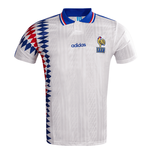 Retro 1994 France Away  Soccer Jersey Top Soccer Jerseys Store
