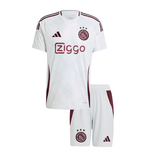 Kid's Ajax Third Away  Soccer Jersey Kit(Jersey+Shorts) 2024/25 Top Soccer Jerseys Store