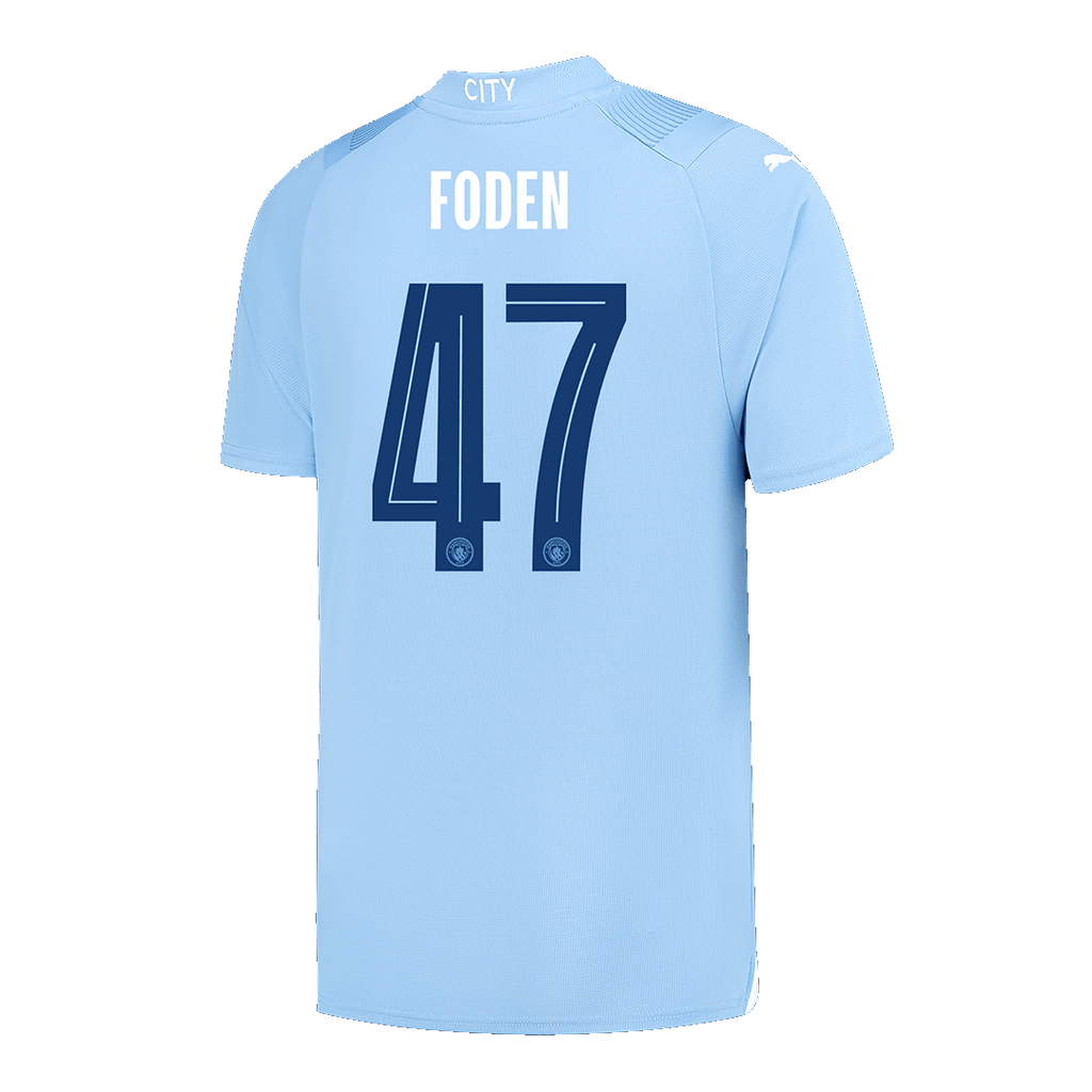 FODEN #47 Manchester City Home  Soccer Jersey 2023/24 - UCL Top Soccer Jerseys Store