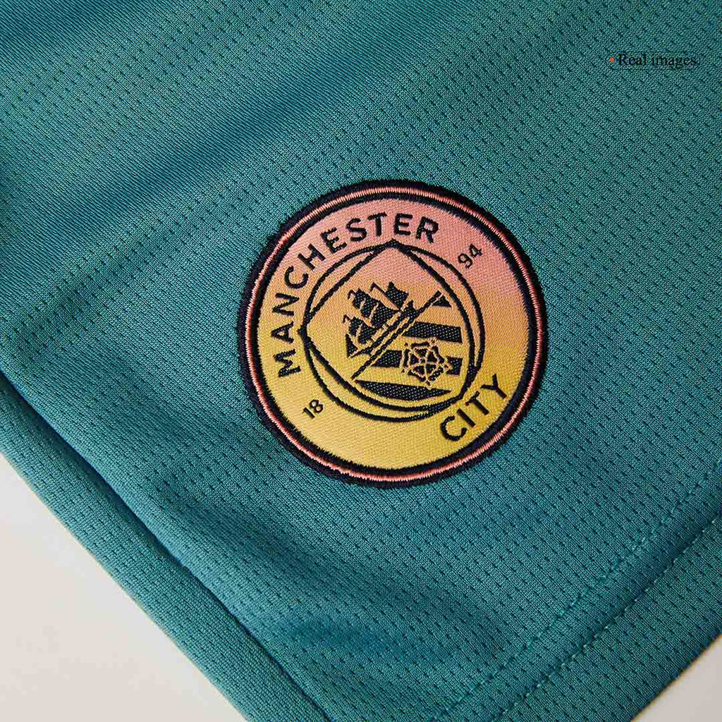 Manchester City Fourth Away Soccer Shorts 2024/25 - UCL Top Soccer Jerseys Store
