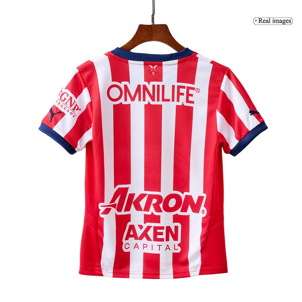 Kid's Chivas Home  Soccer Jersey Kit(Jersey+Shorts) 2024/25 Top Soccer Jerseys Store