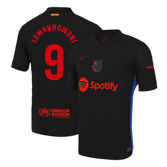 Player Version LEWANDOWSKI #9 Barcelona Away  Soccer Jersey 2024/25 Top Soccer Jerseys Store