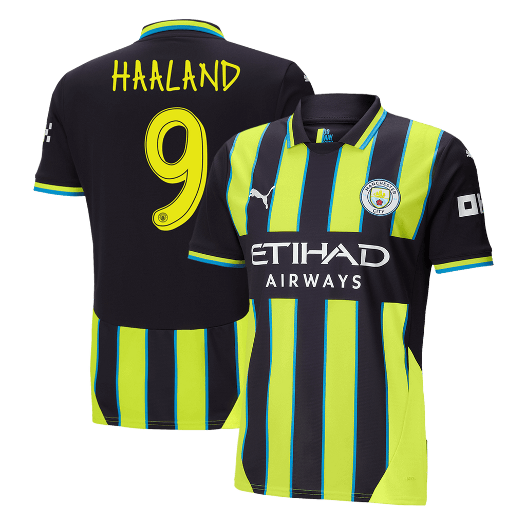 HAALAND #9 Manchester City Away  Soccer Jersey 2024/25 - UCL Top Soccer Jerseys Store