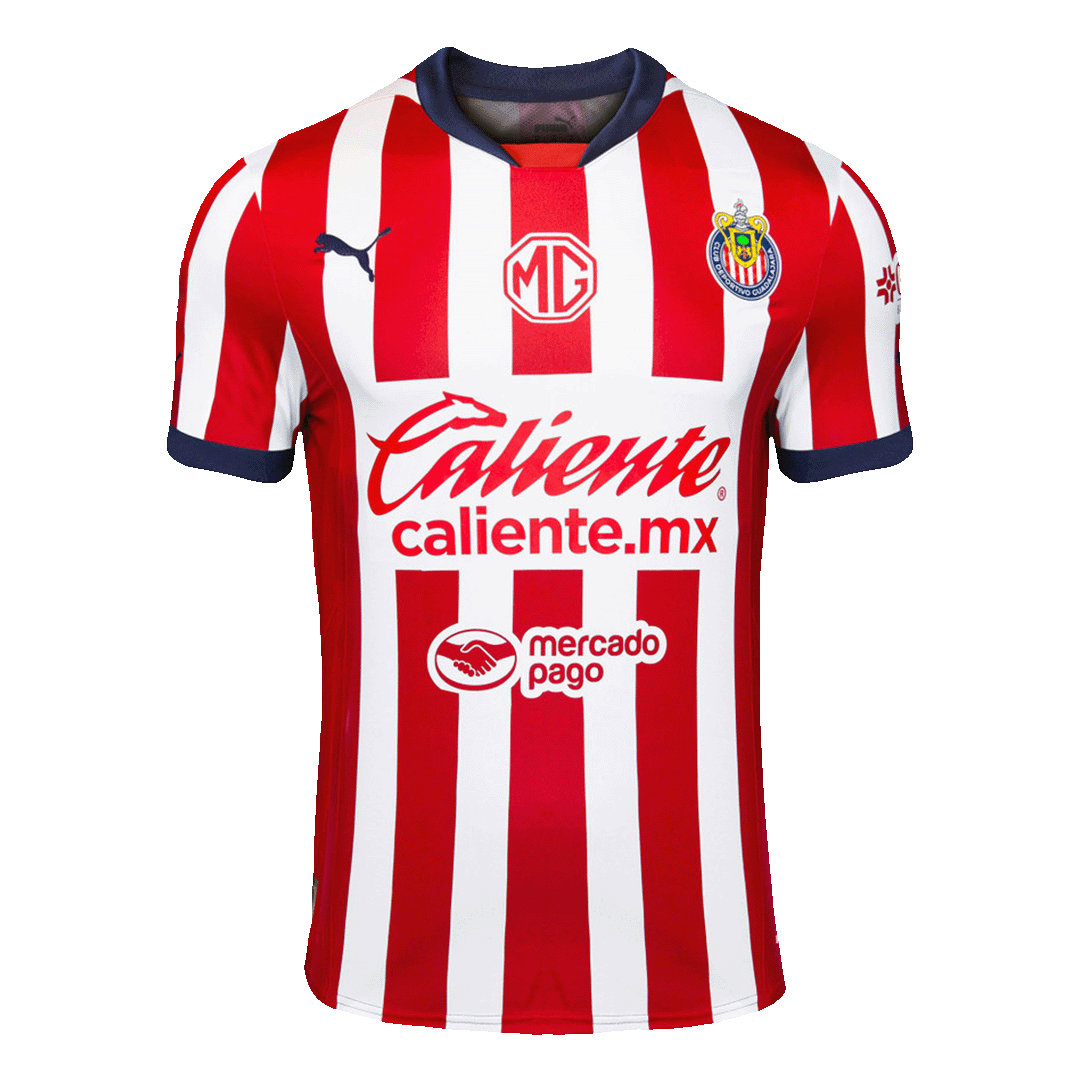 Player Version Chivas Home  Soccer Jersey 2024/25 Top Soccer Jerseys Store