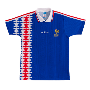 Retro 1994 France Home  Soccer Jersey Top Soccer Jerseys Store