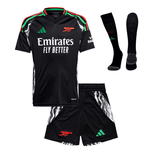 Kid's Arsenal Away  Soccer Jersey Kit(Jersey+Shorts+Socks) 2024/25 Top Soccer Jerseys Store
