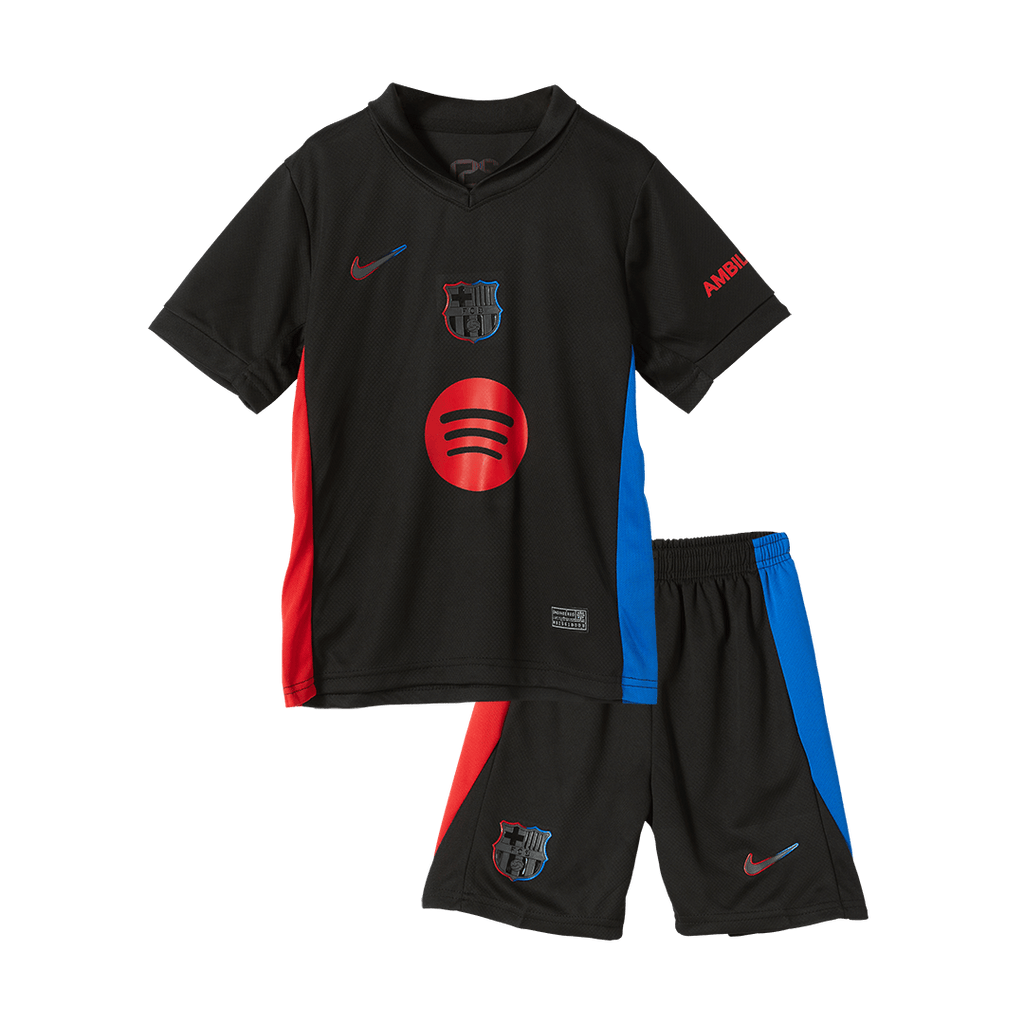 Kid's Barcelona Away  Soccer Jersey Kit(Jersey+Shorts) 2024/25 - Spotify Logo Without Text Top Soccer Jerseys Store