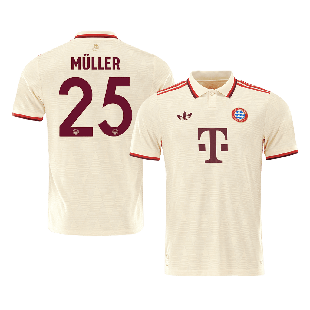 Player Version MÜLLER #25 Bayern Munich Third Away  Soccer Jersey 2024/25- UCL Top Soccer Jerseys Store