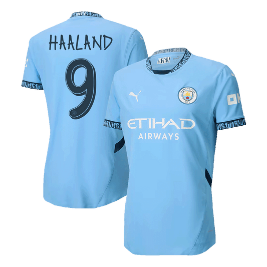 Player Version HAALAND #9 Manchester City Home  Soccer Jersey 2024/25 - UCL Top Soccer Jerseys Store