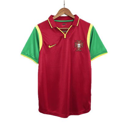 Portugal Home Retro Soccer Jersey 1999 Go Game Wear
