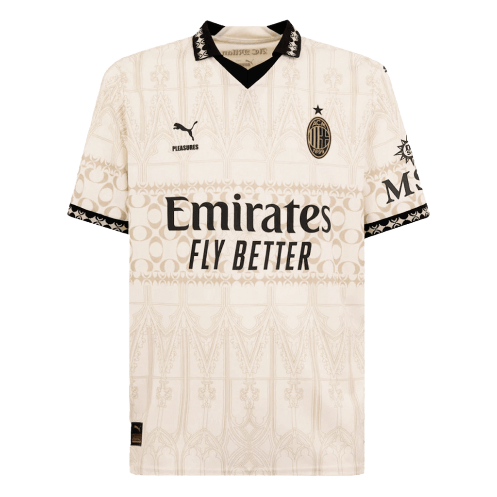 THEO #19 AC Milan X Pleasures Fourth Away  Soccer Jersey 2023/24 Top Soccer Jerseys Store